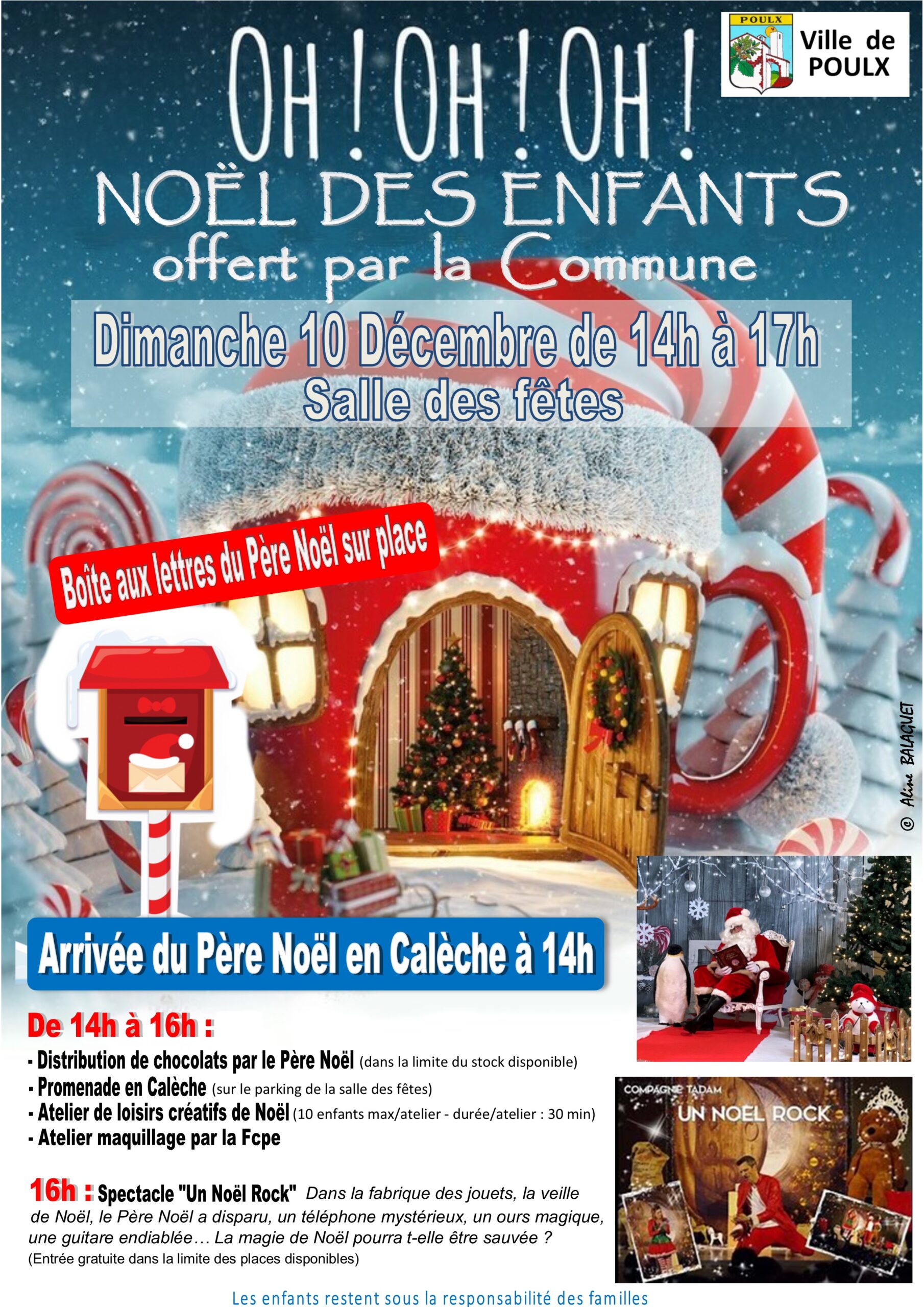 10 12 23 NOEL DES ENFANTS OFFERT PAR LA COMMUNE Mairie De Poulx