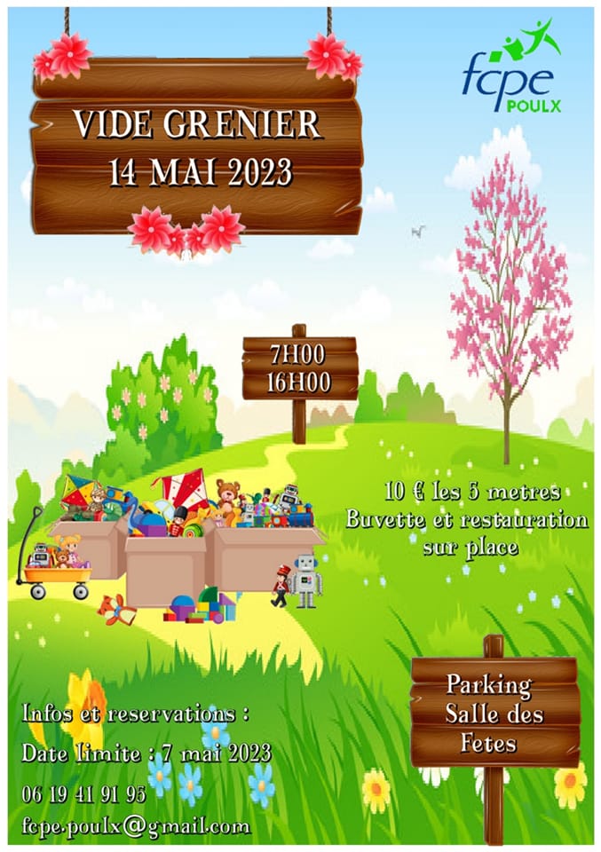 Vide Grenier De La Fcpe Mairie De Poulx Mairie De Poulx