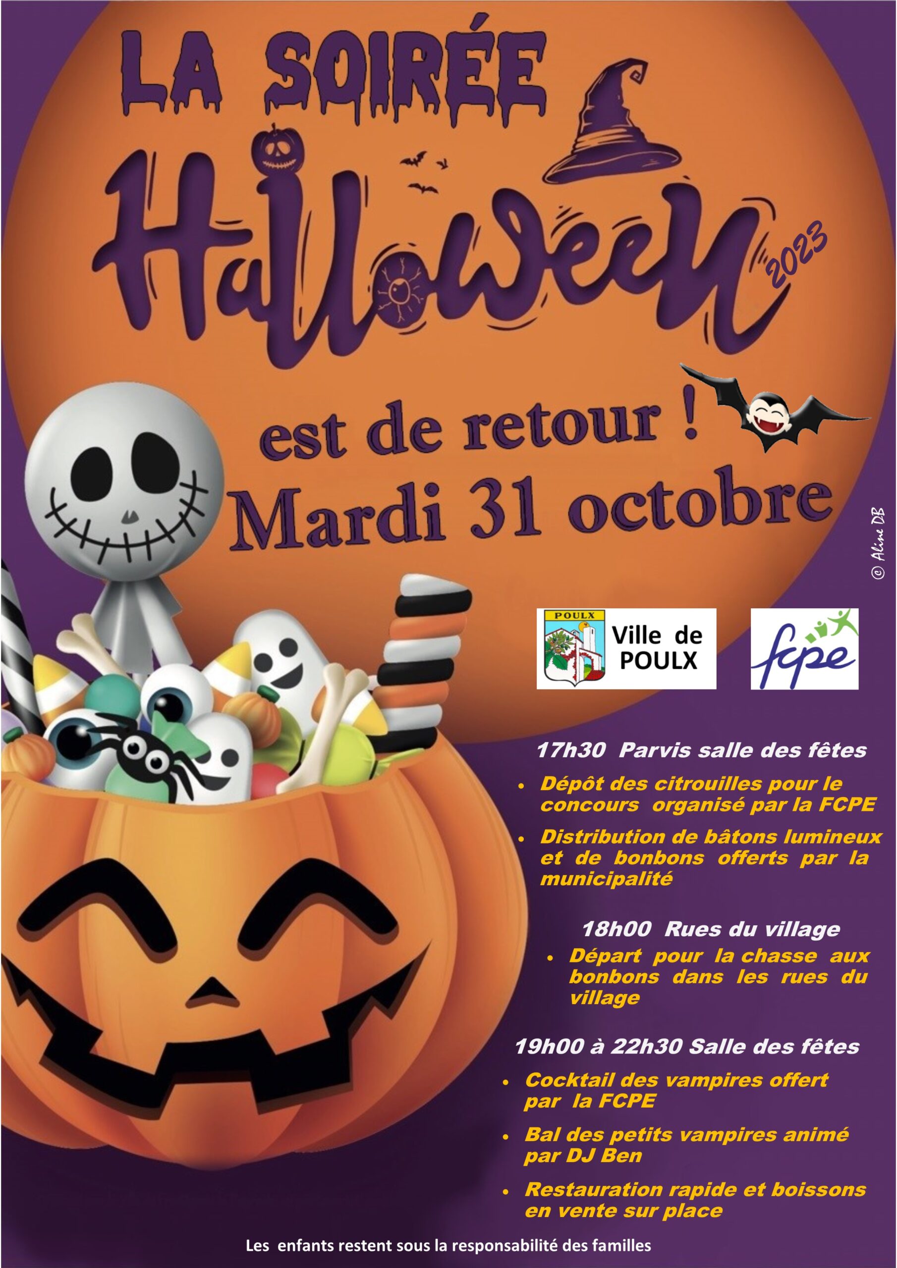 Soirée Halloween le 31/10/23 Mairie de Poulx Mairie de Poulx